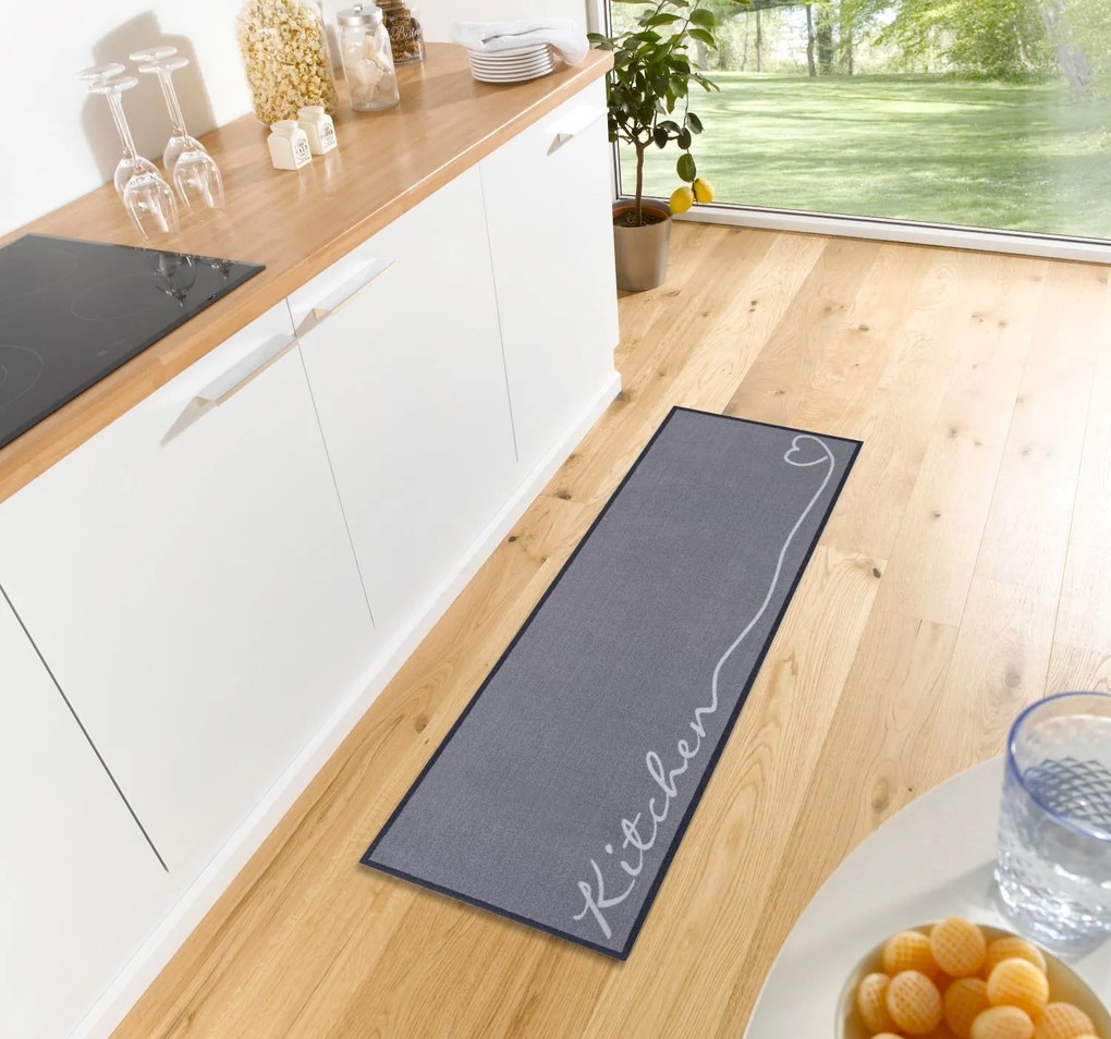 Hanse Home, Koberec behúň Cook & Clean 105393 Grey, 50x150, šedá, kuchyňa