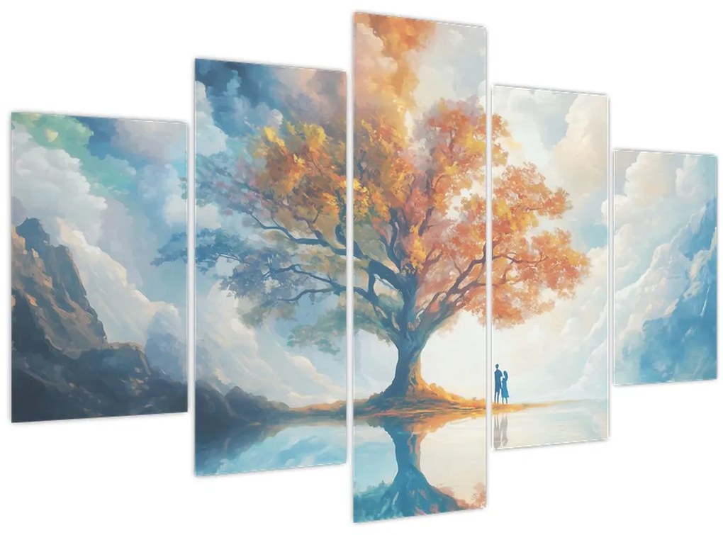 Obraz – Strom života a lásky (150x105 cm)