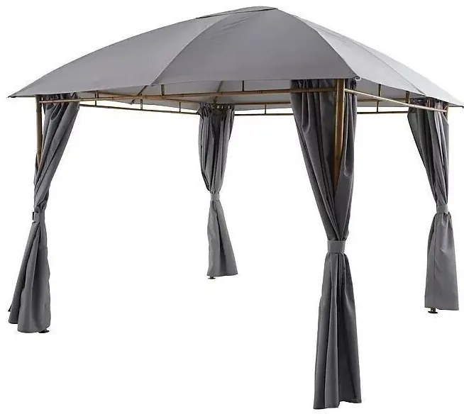 Sunfun Bali Záhradný altánok, 3,3 × 3,3 × 2,7 m, oceľ, polyester, sivý