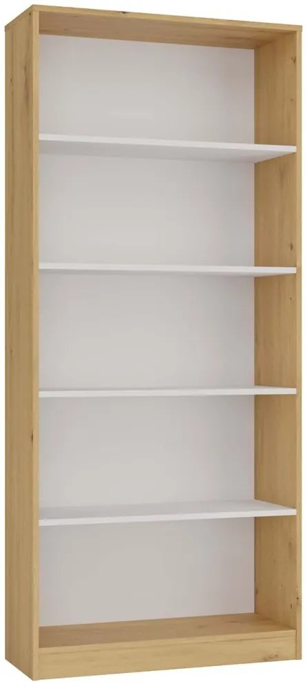 Regál Onyx R80 80 cm dub remeselný/biely