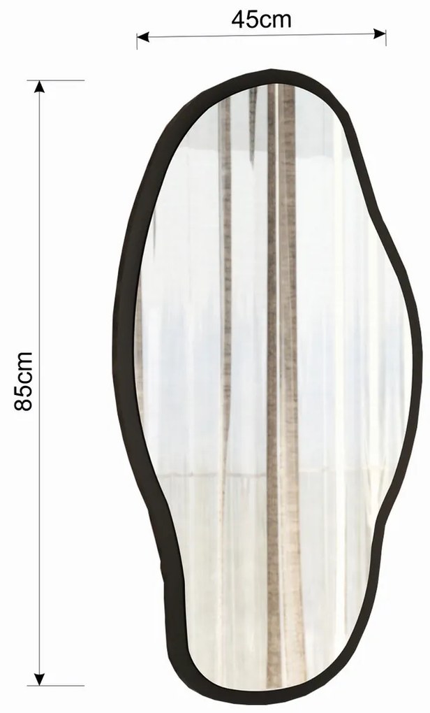 Zrkadlo Couldy Transparent 45 x 85 cm