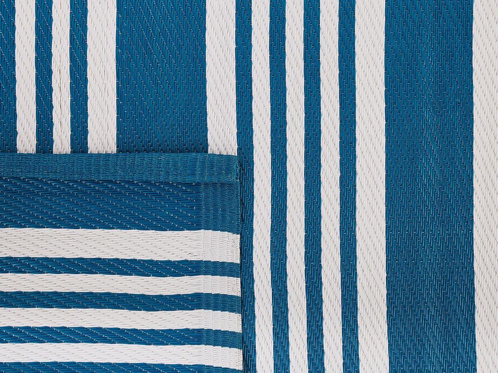 Vonkajší koberec 120 x 180 cm modrý ELURU Beliani