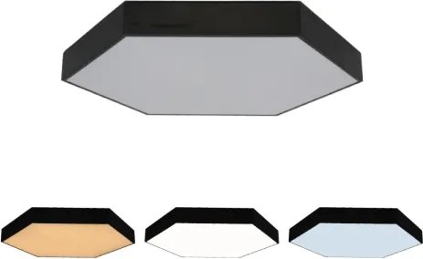 LED stropné svietidlo LED/135W/230V 3000/4000/6500K pr. 80 cm čierne
