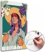 Maľovanie podľa čísel ŽENA A OVOCIE – nízka náročnosť 40x60 cm