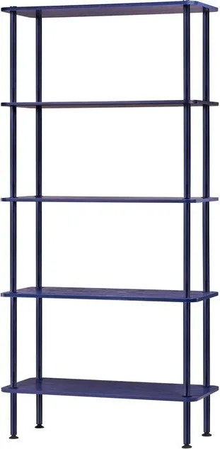 Modrý regál v dekore duba 80x163x35 cm Teidi – noo.ma