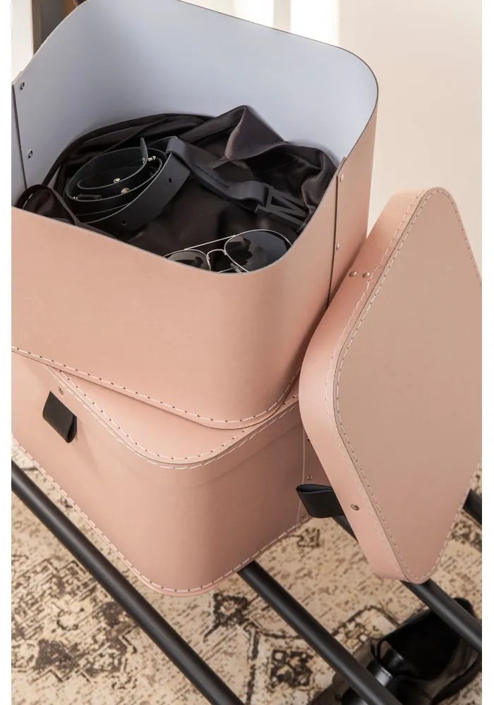 Kartónové úložné boxy s vekom v súprave 2 ks Ludvig – Bigso Box of Sweden