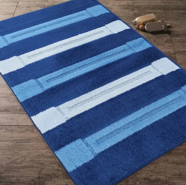 Sada kúpeľňových koberčekov Montana Said XL Dark Blue