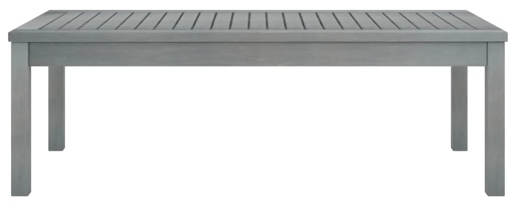 vidaXL Konferenčný stolík 100x50x33 cm sivý masívne akáciové drevo