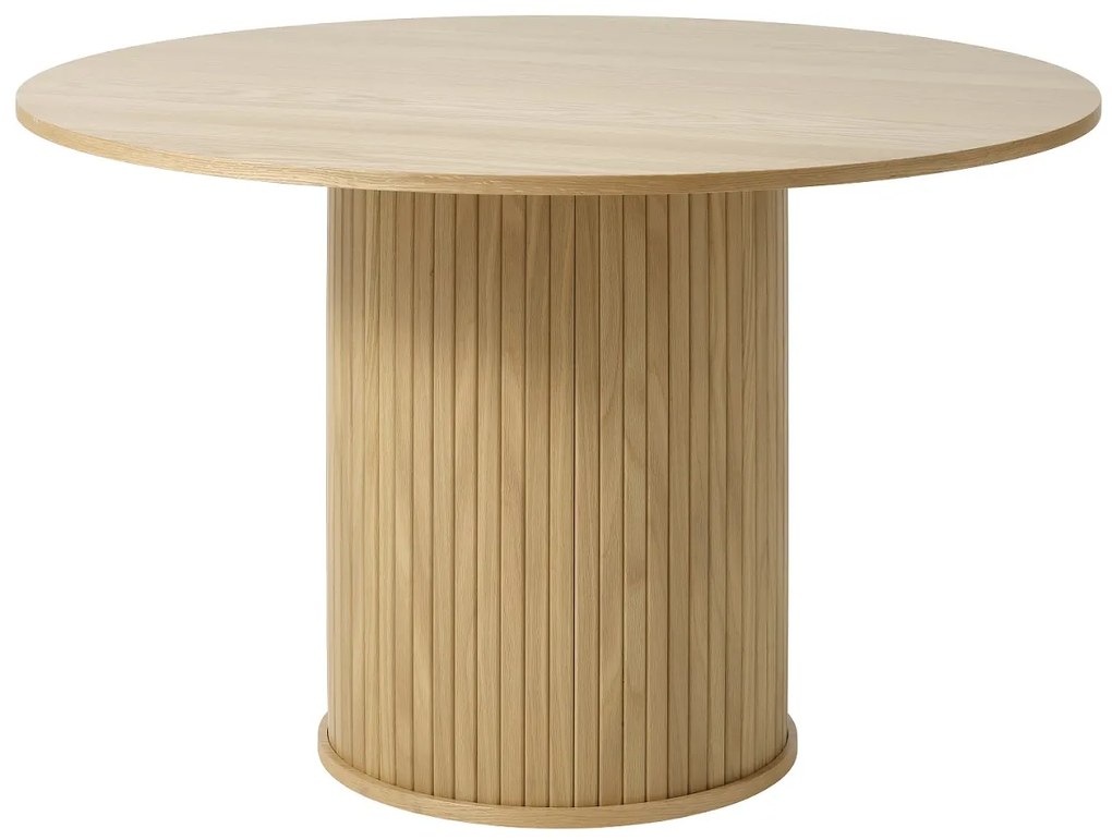 Dizajnový jedálenský stôl Vasiliy 120 cm prírodný dub
