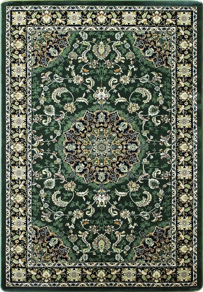 BE Koberec Anatolia 5857 GREEN – zelený obdĺžnikový Rozmer: 150x230 cm