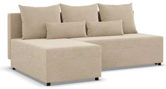 Rohová rozkladacia sedačka FERMO Poso krémová