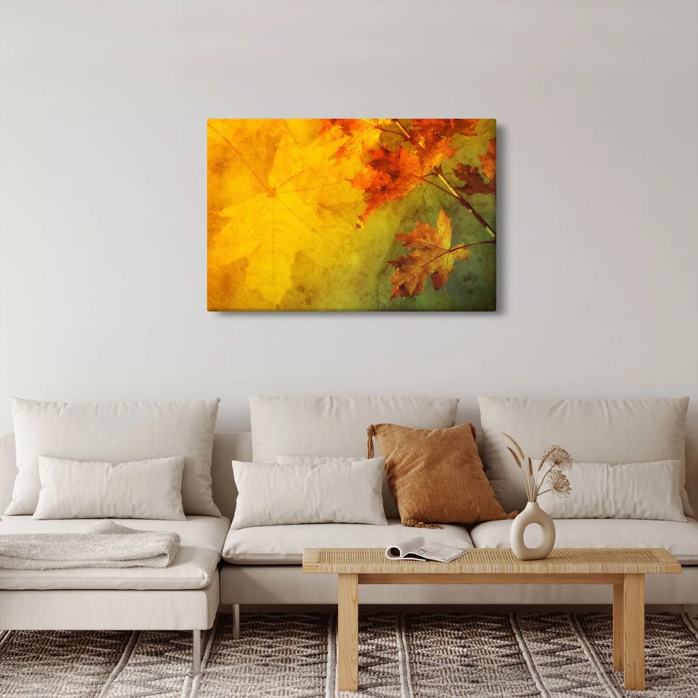 Obraz - Jesenné listy (90x60 cm)