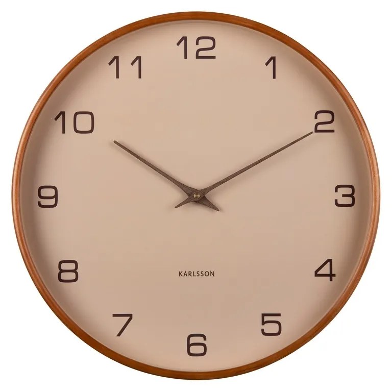 Karlsson 5993SB dizajnové nástenné hodiny béžová, pr. 40 cm