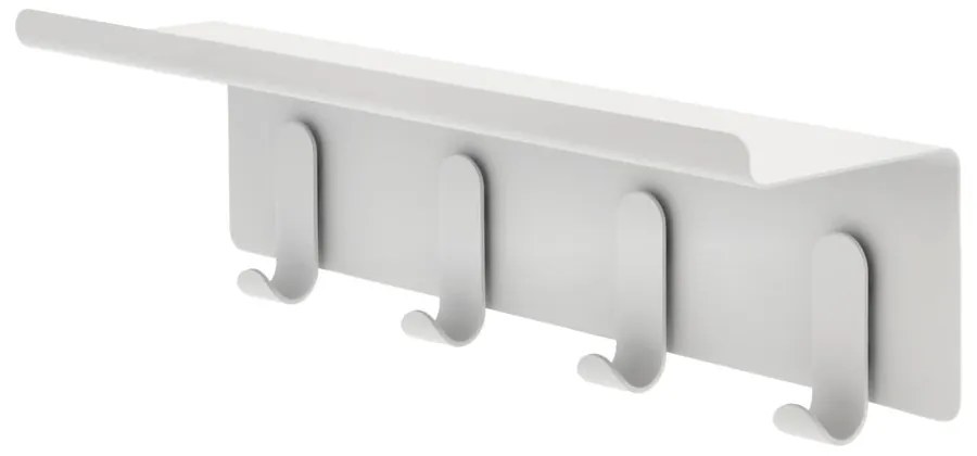 Svetlosivý oceľový nástenný vešiak s poličkou 11,5 cm A-Hallway – Zone