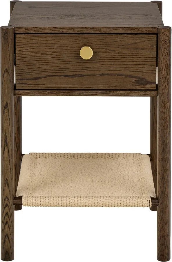 Nočný stolík v dekore duba v tmavoprírodnej farbe Monfort – Actona