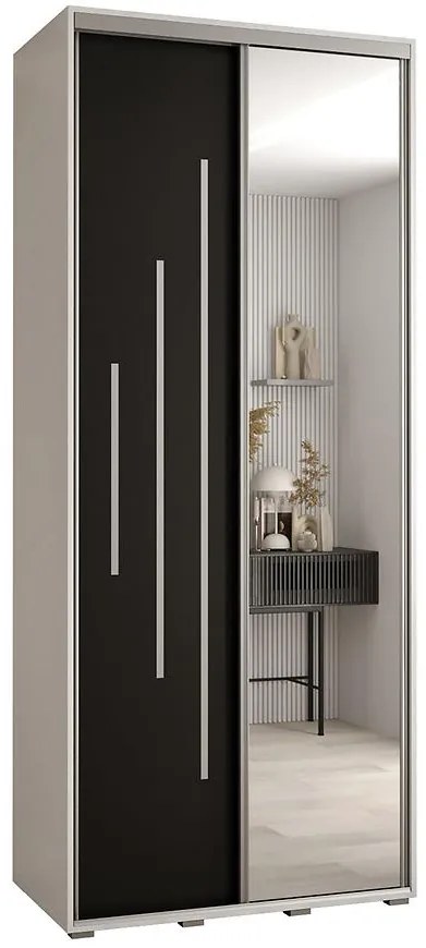 Skriňa 45 Canaris 13 110 biela/čierna/silver