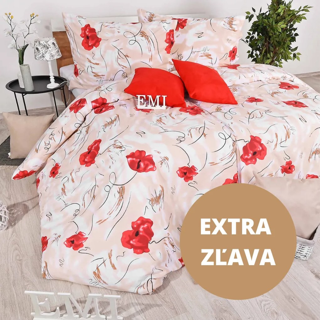 Obliečky bavlnené Maky EMI: Vankúš 70x90