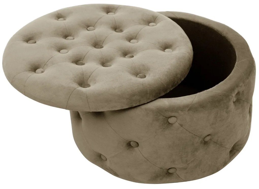 Taburet ILIA samet béžový