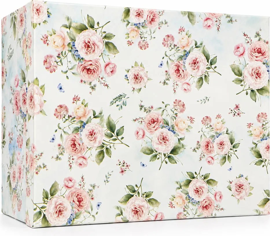 Home Elements Porcelánová šálka a podšálka 2 x 250 ml, Ruža