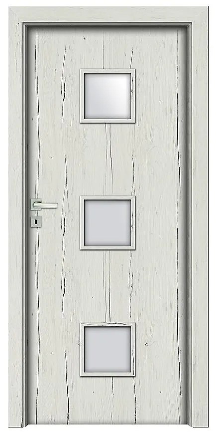 Dvere vnútorné Salerno 4 70P dub snežný