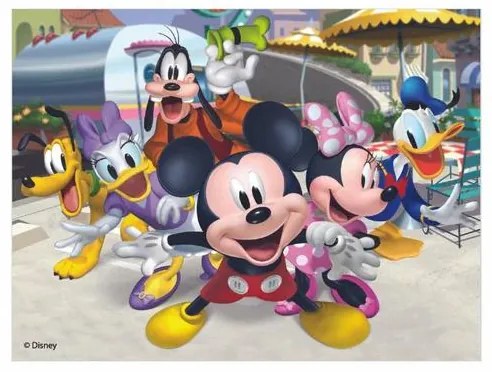 Drevené kocky MICKEY A MINNIE 12 ks