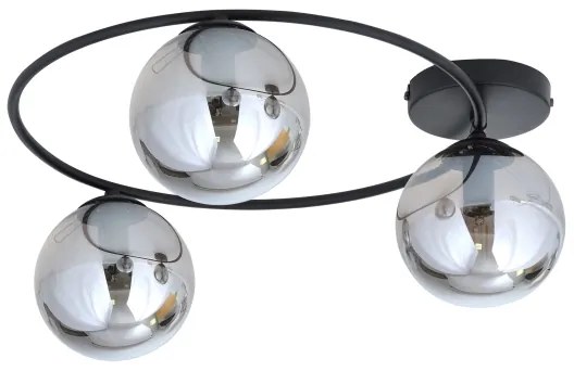 Stropné svietidlo SOPRA 3xE14/10W/230V čierna