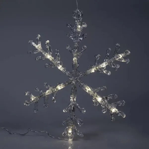 LED Vianočná dekorácia do okna 16xLED/3xAA teplá biela