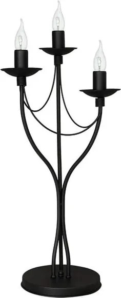Čierna stolová lampa Glimte Spirit, výška 63 cm