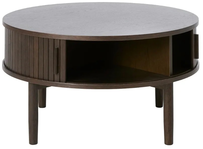 Dizajnový konferenčný stolík Palomino 85 cm tmavohnedý dub