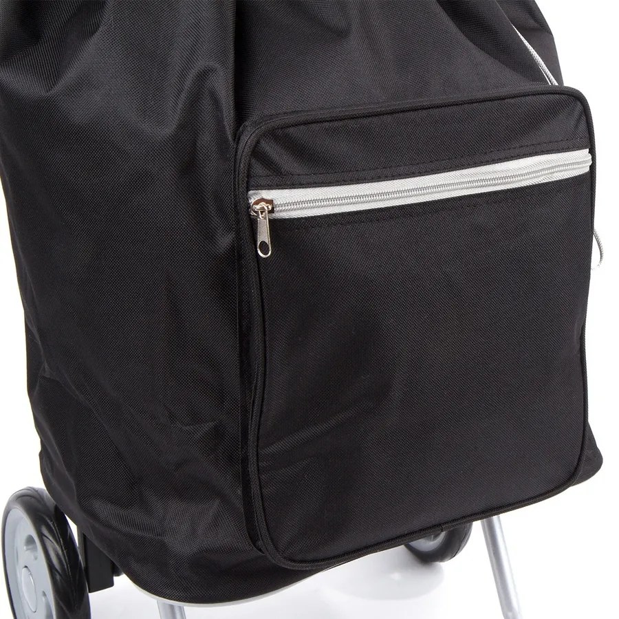 Run Away Čierna nákupná taška pre seniorov „Shopper“