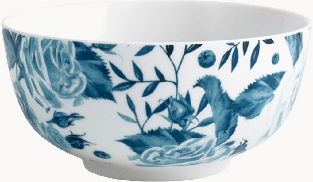 Porcelánové misky Blue Rose, 6 ks