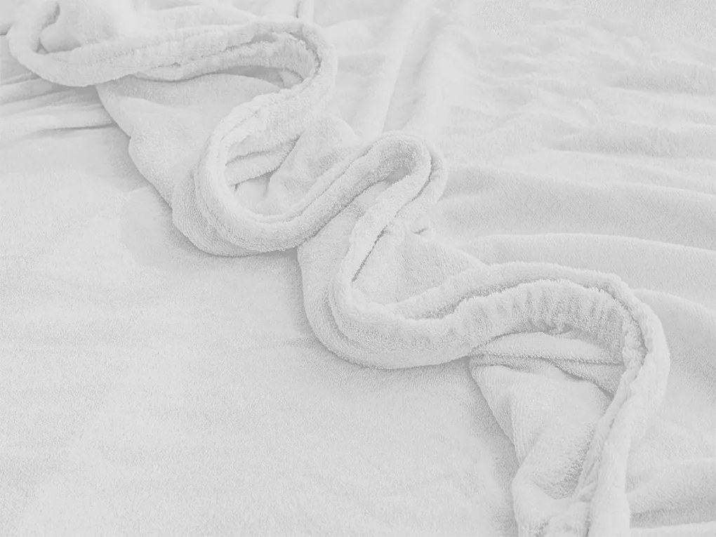 XPOSE® Detská froté plachta Exclusive - biela 70x140 cm