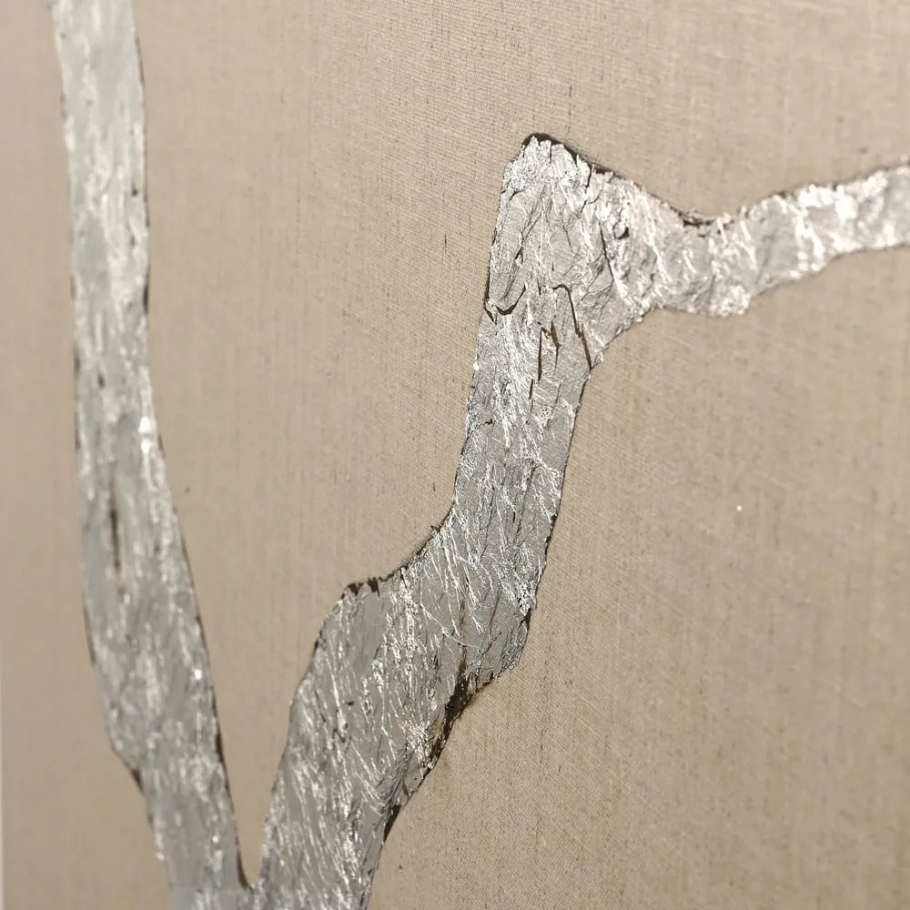 Ručne maľovaný obraz 90x120 cm Wild Horizon Silver – Malerifabrikken