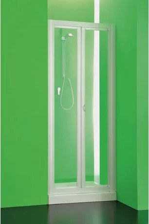 HOPA - Sprchová zástěna DOMINO - 97 - 102 cm, 185 cm, Univerzální, Plast bílý, Čiré bezpečnostní sklo - 3 mm (BSDOM10S)