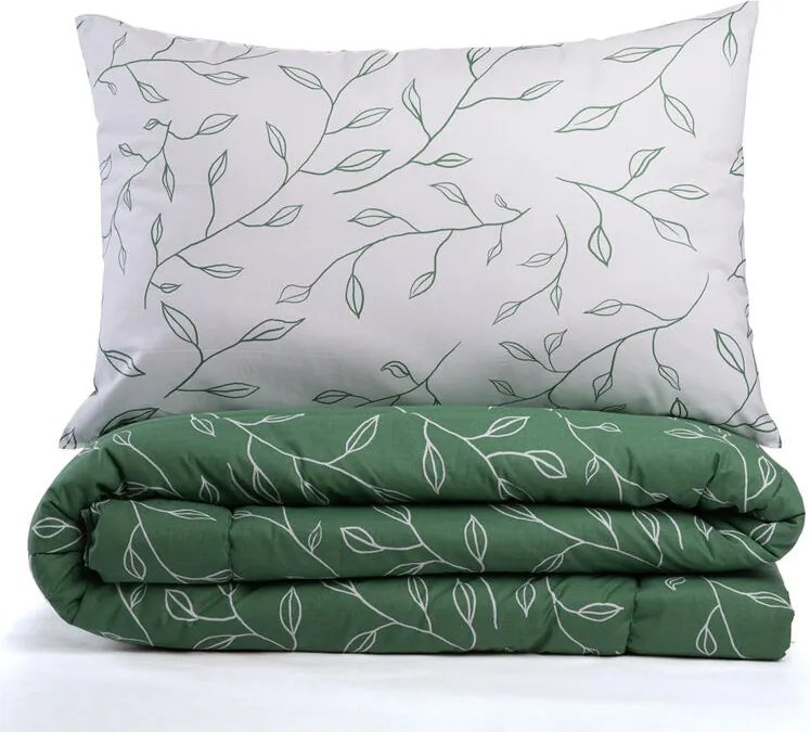 Letná sada periny a vankúša ZELENÉ LÍSTKY