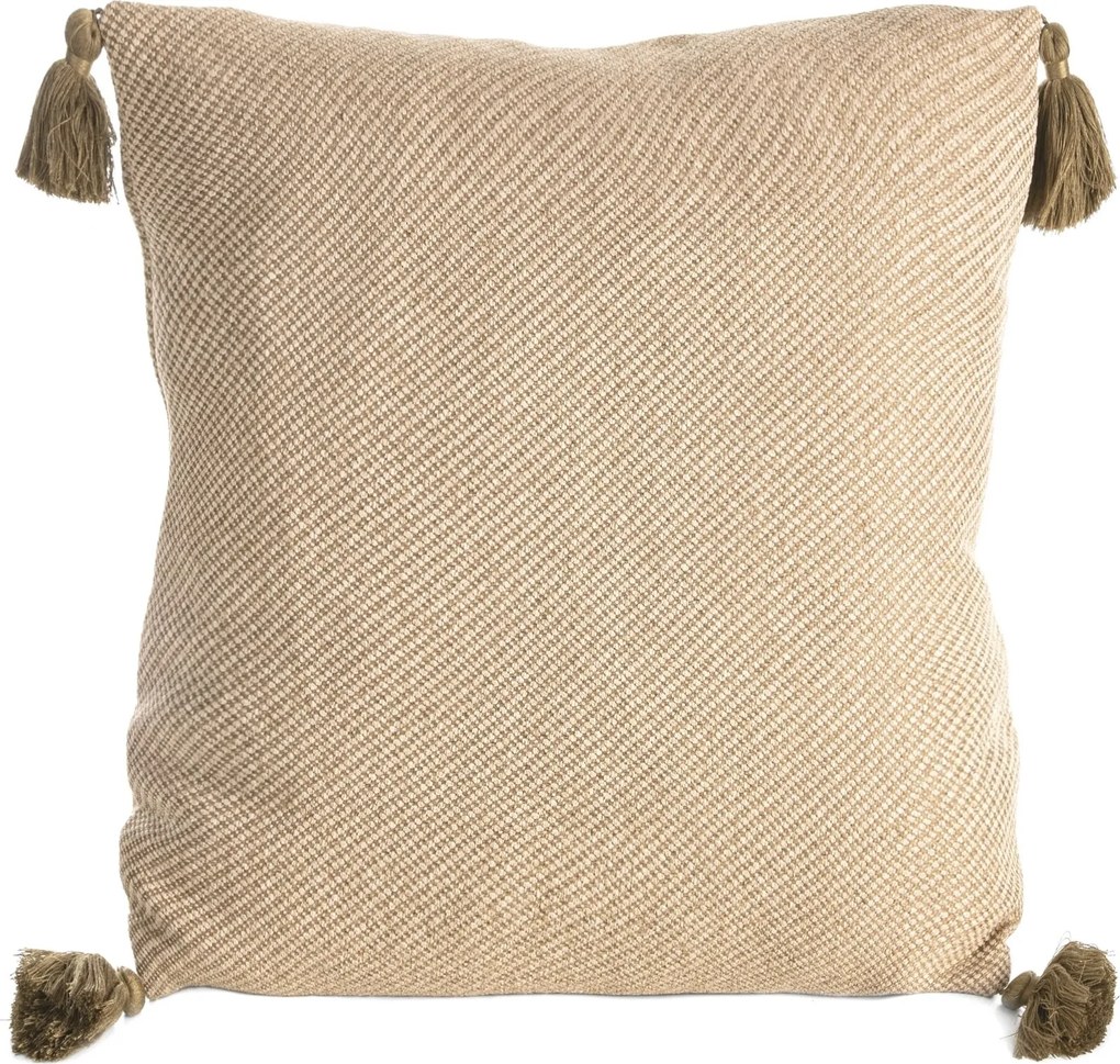 DEKORAČNÁ OBLIEČKA NA VANKÚŠ POLY 02 45X45 CM BÉŽOVÁ