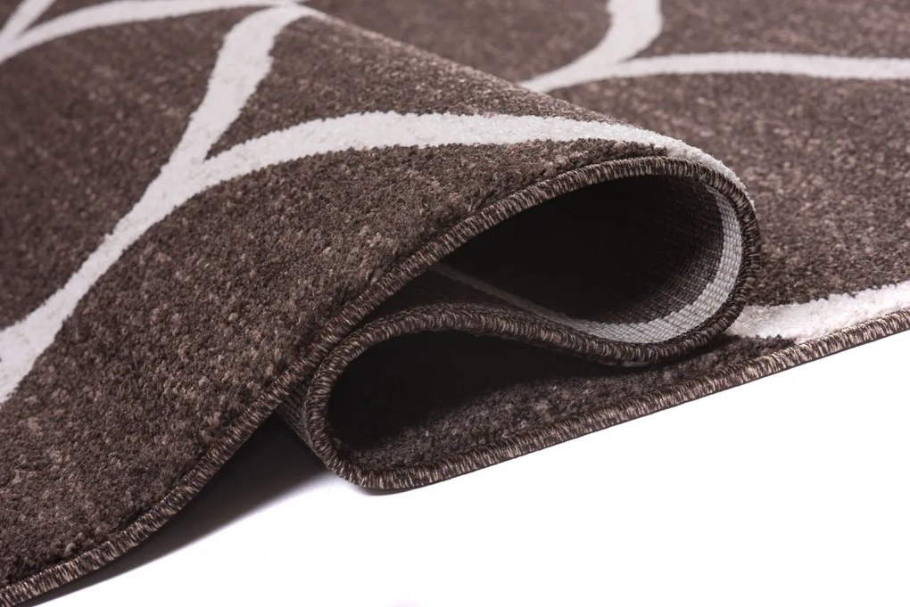 TA Koberec E665A HNEDÉ SÁRÍ Rozmer: 160x220 cm