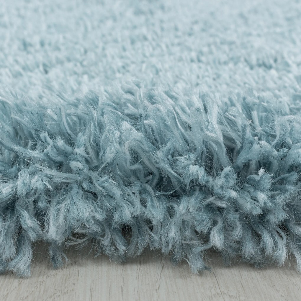 Ayyildiz Kusový koberec FLUFFY 3500, Okrúhly, Modrá Rozmer koberca: 120 cm KRUH