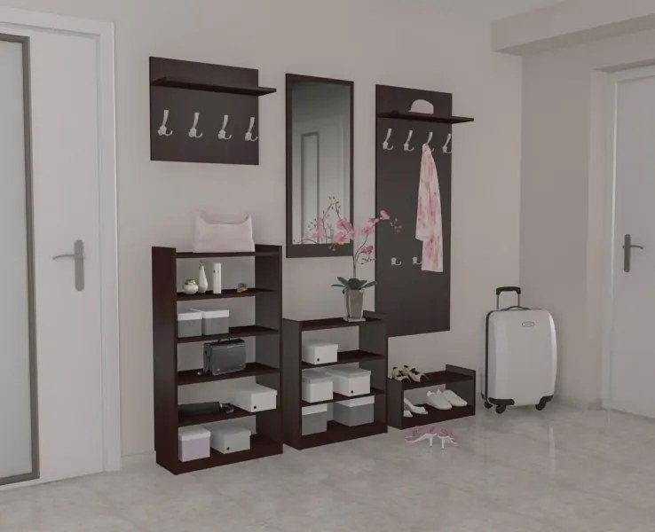 Policový regál Hook 6 polic Olše světlá