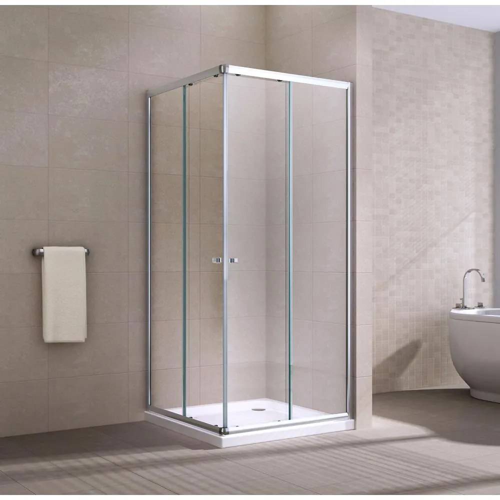 MOTRIL Sprchový kút 100x100, 190cm, 6mm