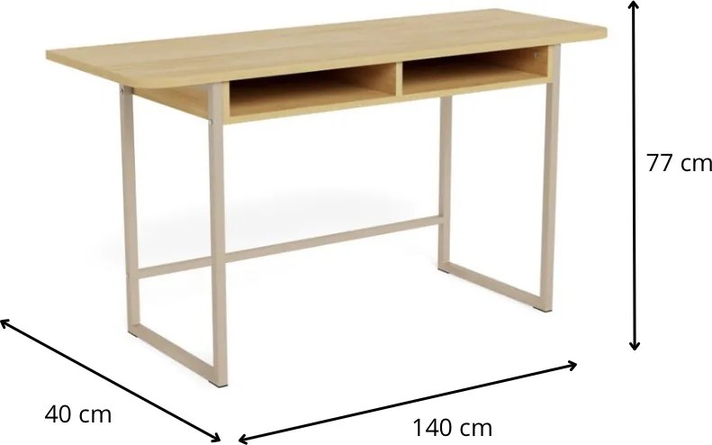 Konzolový stolík Darlington 140 cm dub prírodný