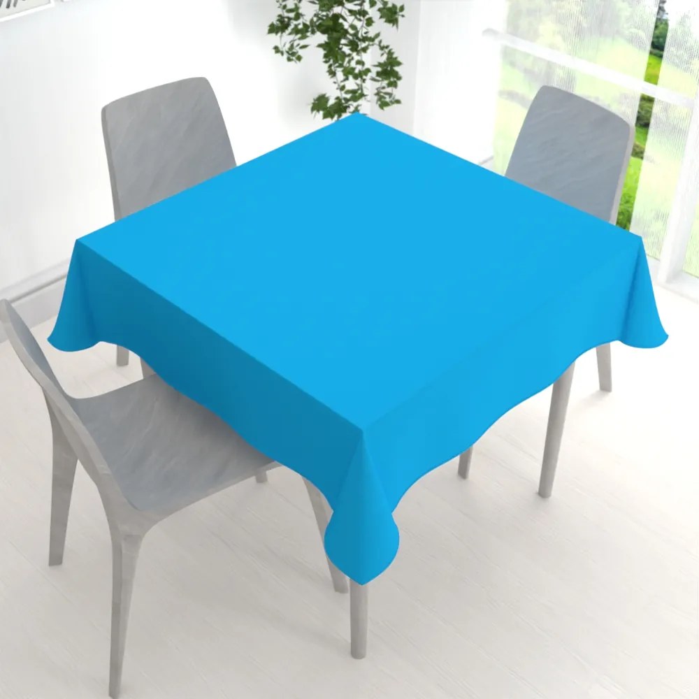 Biante Dekoračný štvorcový obrus Rongo RG-073 Modrý 130x130 cm