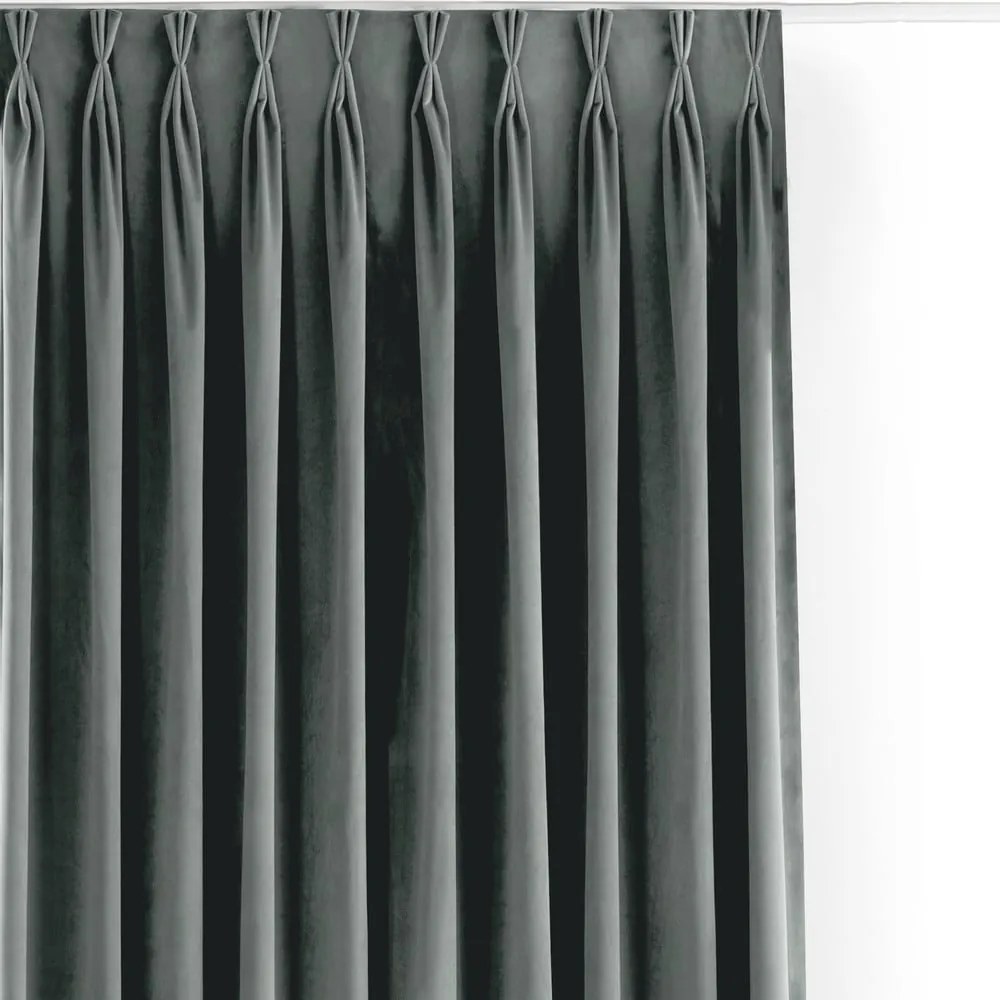 Sivý zamatový dimout záves 200x250 cm Velto – Filumi