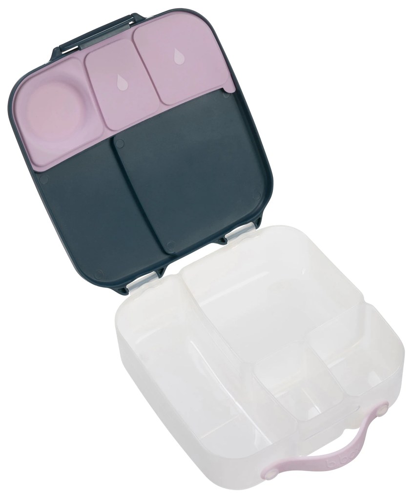 Desiatový box veľký - indigo/ružový