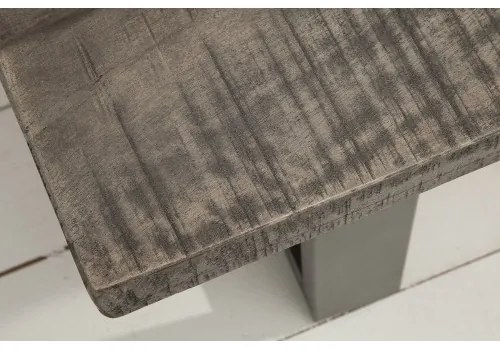 Lavica 38665 170cm Masív drevo Mango šedá  - Komfort-nábytok
