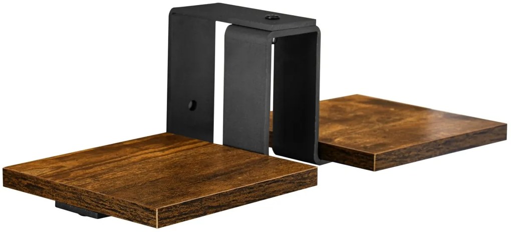 Loftový stojan na květiny FERNANDO RUSTIC černý/dub