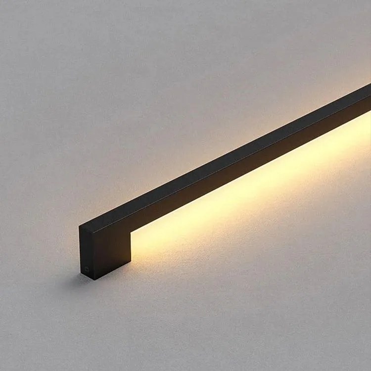 Toolight Toolight, LED nástenné svietidlo 80cm, 12W, 3000K, LHJ063-W, čierna matná, OSW-60032