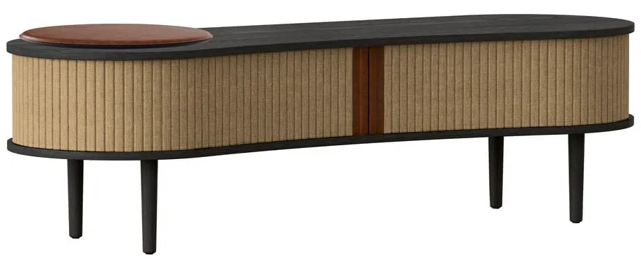 Hnedý TV stolík v dekore duba 140x40 cm Audacious – UMAGE