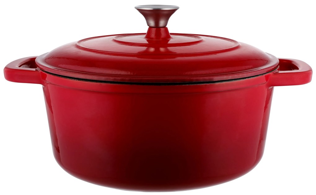 Silvercrest® Liatinový hrniec, 5,6 l (červená) (100393102)