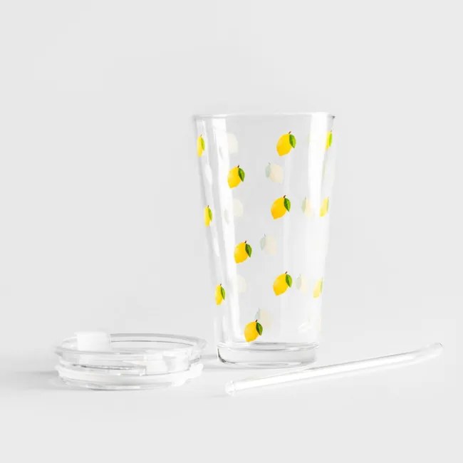 Pohár EMBO SUMMER so slamkou 745904 400 ml